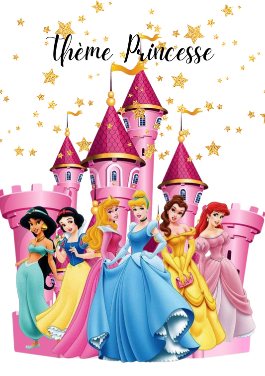 Etiquette personnalisée princesse