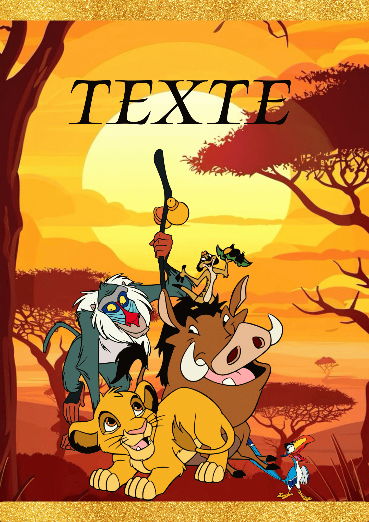 Etiquette Anniversaire thème Disney