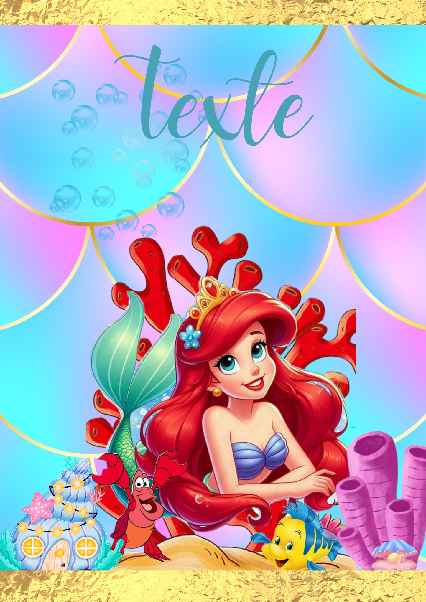 Etiquette personnalisée princesse