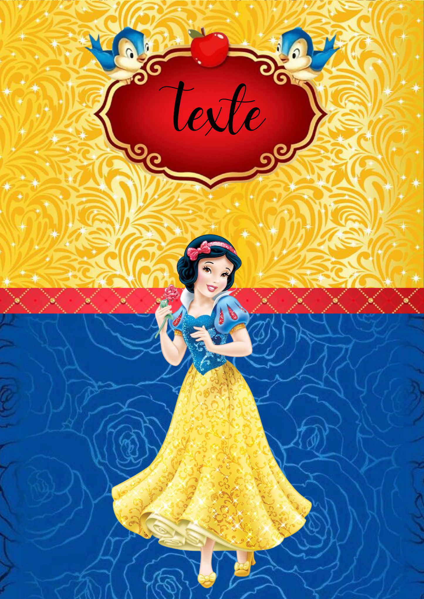 Etiquette personnalisée princesse