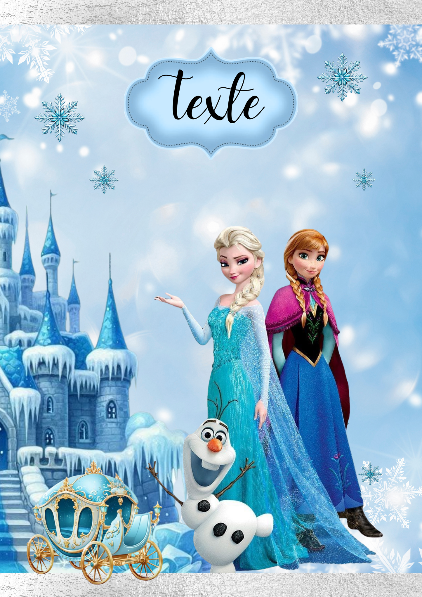 Etiquette personnalisée princesse