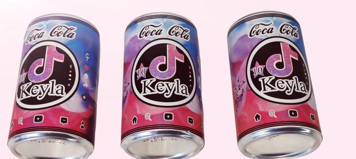 Mini canettes de coca cola personnalisées