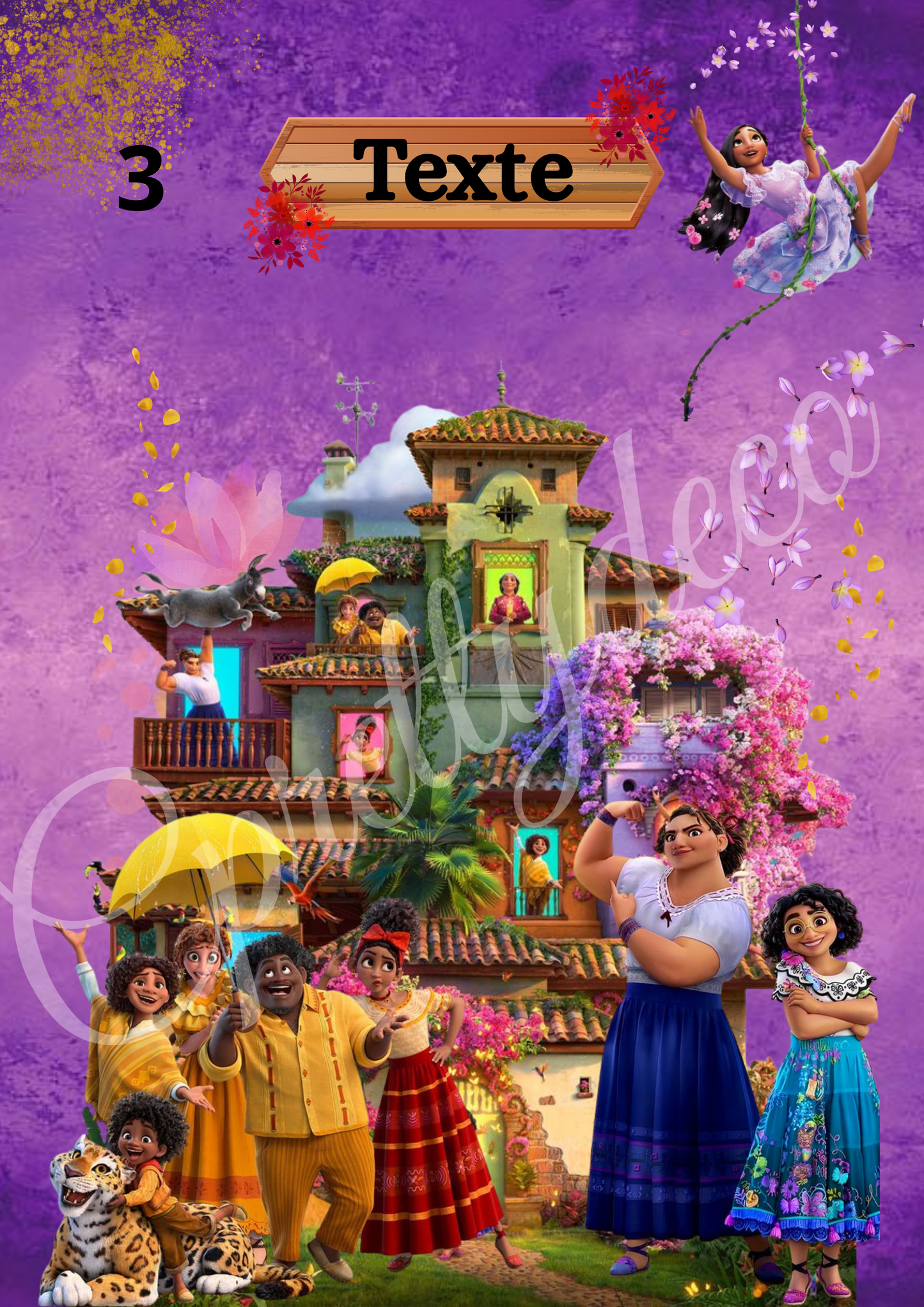 Etiquette Anniversaire thème Disney