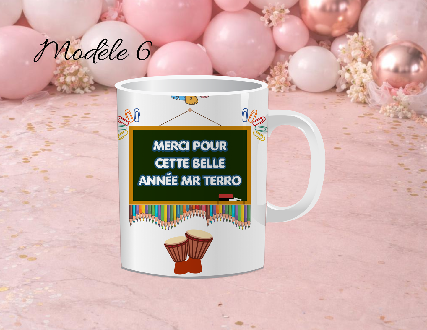 Cadeau maîtresse personnalisé | Mug merci maîtresse avec prénom | Idée cadeau institutrice fin d’année