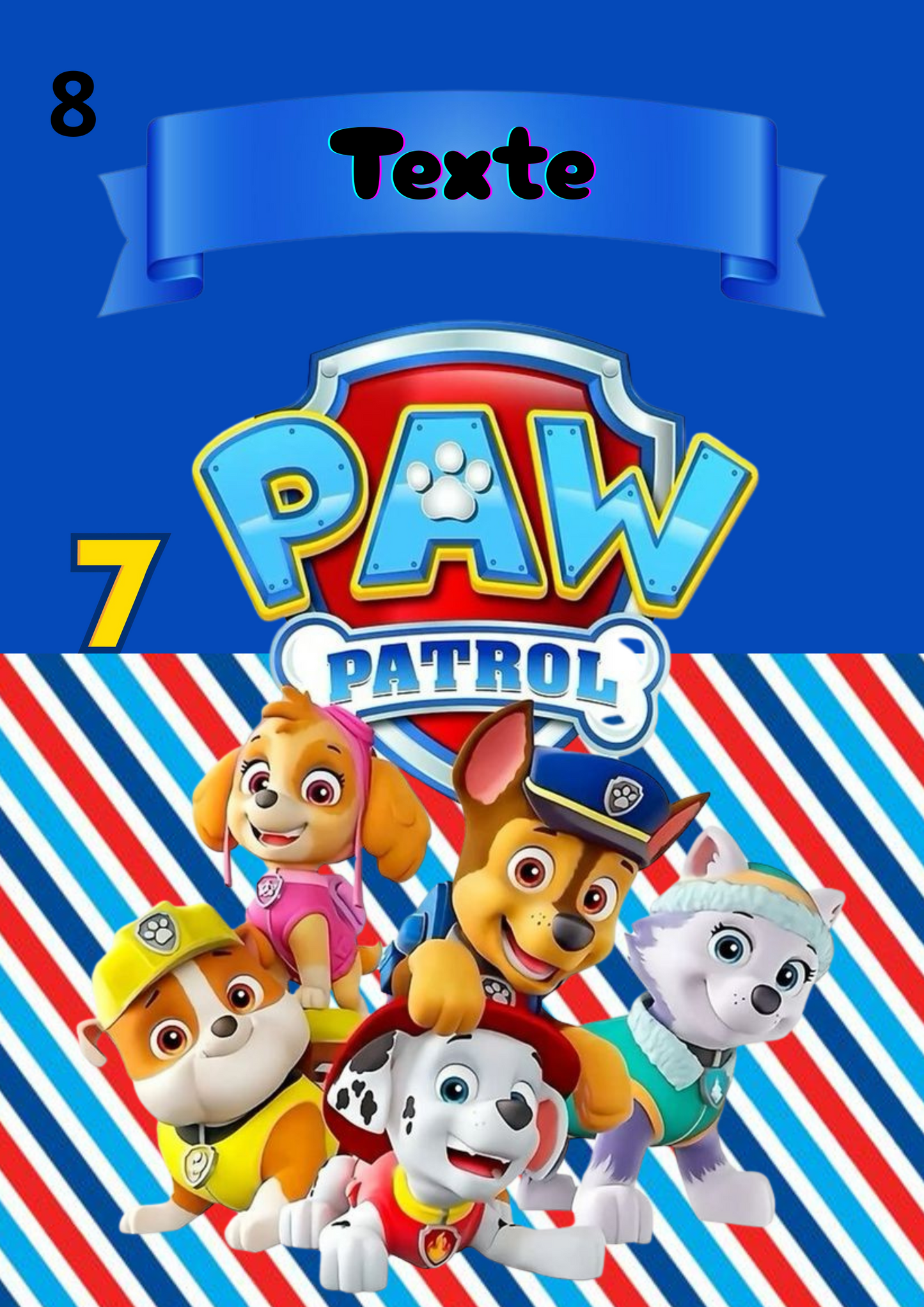 Etiquette Pat'Patrouille