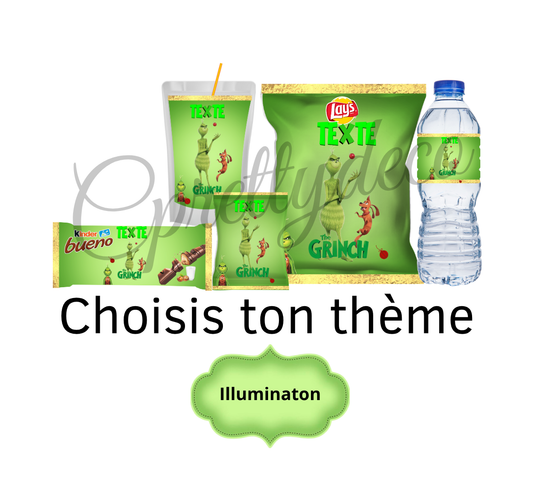 Etiquette Anniversaire Illumination