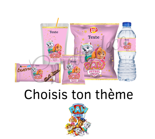 Etiquette Pat'Patrouille