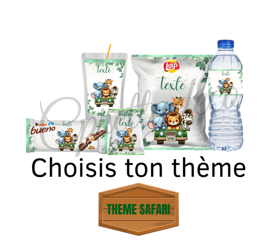 Etiquette personnalisée Safari