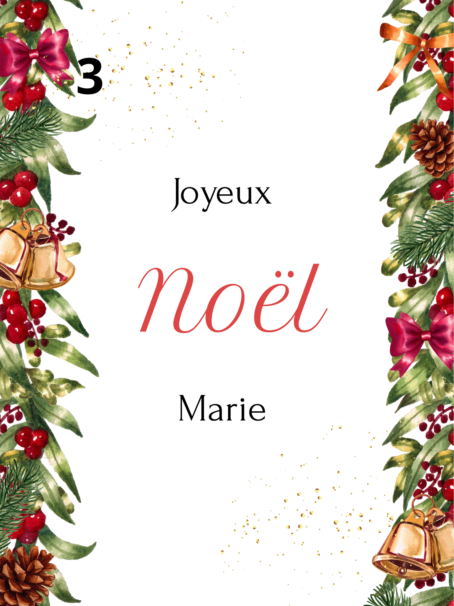 Etiquette bouteille de vin personnalisées Noël / Evènements / Fêtes
