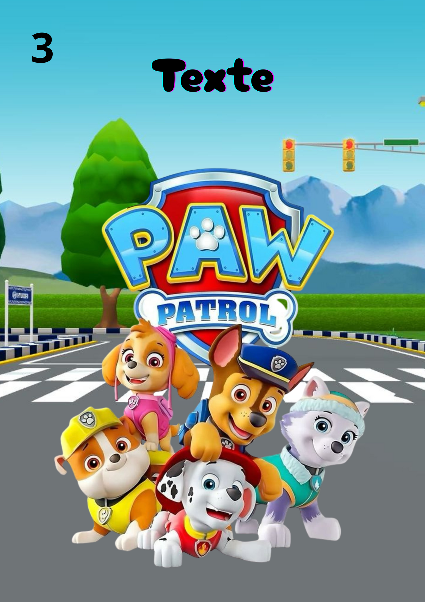 Etiquette Pat'Patrouille