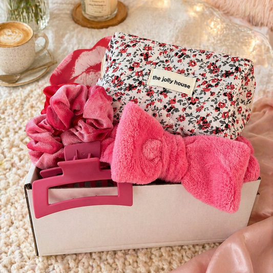 Coffret cadeau femme – Box beauté rose fuchsia