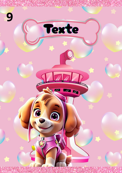 Etiquettes & Produits personnalisés ( anniversaire & évènement ) Thème  Pat 'Patrouille