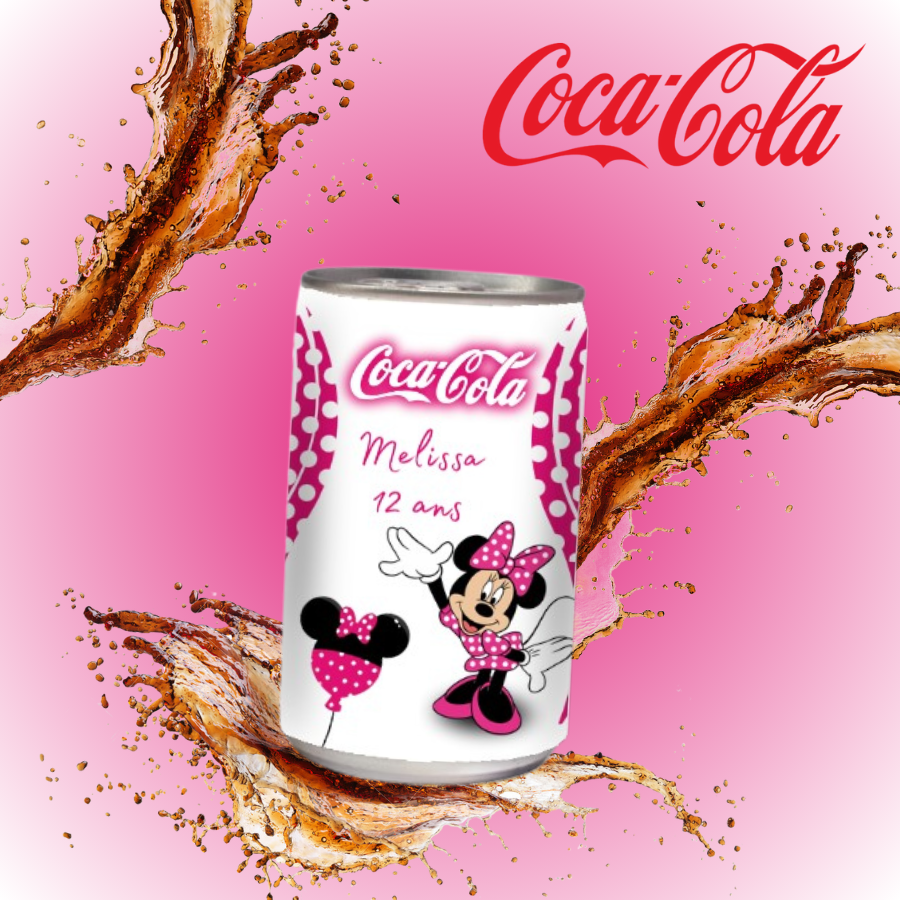 Mini canettes de coca cola personnalisées