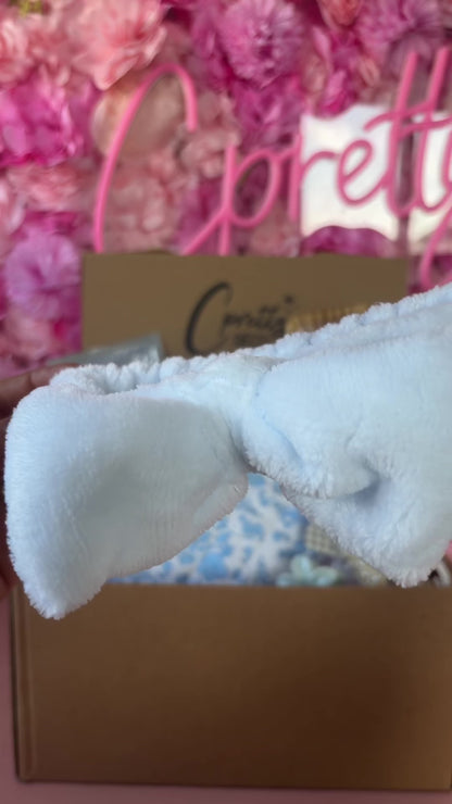 Coffret cadeau femme personnalisé – Trousse beauté blanche